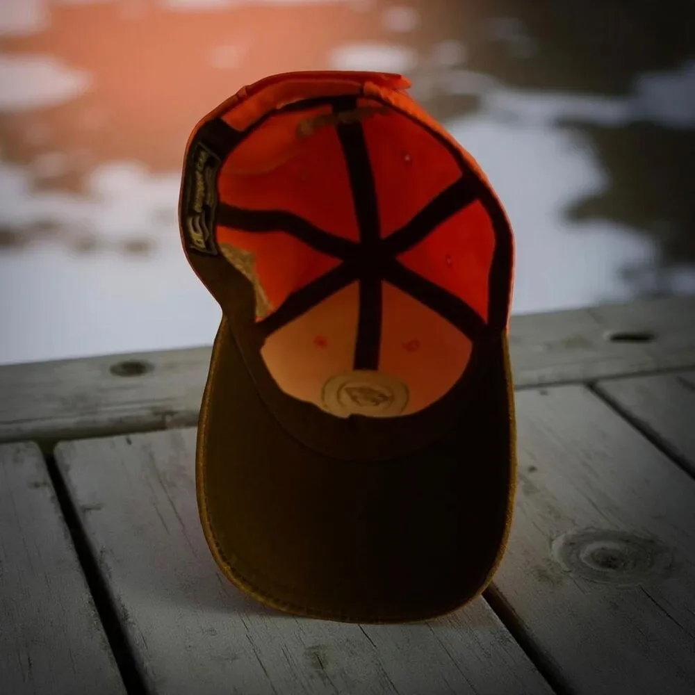 Minnesota Wild Hat Cap Strap Back Orange Blaze NHL Hockey Hunting Pheasants Hat
